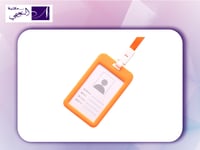 حامل بطاقة برتقالي Card Holder Orange