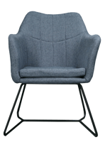 كرسي قماش بحري_ Fabric Chair- BLUE