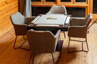 طاولة بلوت ملكية فاخرة مع كراسي