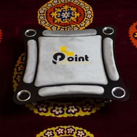 طاولة بلوت منحنية أرضية لون رصاصي_ Curved Blot Tab...