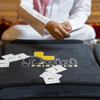 طاولة بلوت منحنية أرضية لون أسود- Curved Ground Bl...