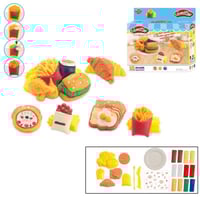 لعبة صلصال المأكولات الأصلية – تشكيل برجر، بيتزا،...