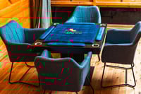 طاولة بلوت ملكية فاخرة مع كراسي