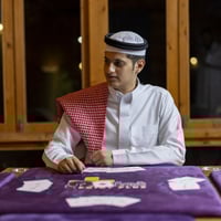 طاولة بلوت مع كراسي لون بنفسجي_Large Blot Table PU...