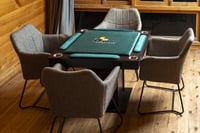 طاولة بلوت كبيرة أخضر مع كراسي_Blot Table GREEN Wi...