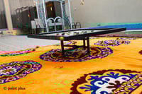 طاولة كيرم أرضية + بودرة كيرم +حبوب كيرم_Carrom ta...