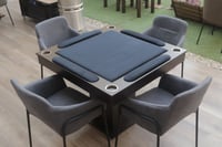طاولة بلوت مع كراسي أسود_Blot Table BLACK with Cha...
