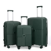 مجموعة حقائب سفر بعجلات أنيقة من البولي بروبيلين ل...