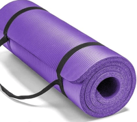 سجادة يوجا غير قابلة للانزلاق مع حزام متضمن بسمك 1...