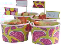 اعلام طعام فواكه الصيف من جينجر راي، ارتفاع 6.5 سم...