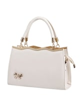 حقيبة تسوق حلوة ذات عقدة على شكل فيونكة باللون الأ...