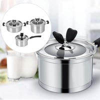 طقم أواني طهي من الفولاذ المقاوم للصدأ من WDA، 3 ق...