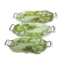 مجموعة صواني زجاجية تقديم للمطبخ من 3 قطع لتقديم ا...