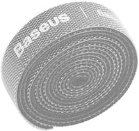 حزام فيلكرو دائري ملون 3 متر من بيسوس - رمادي