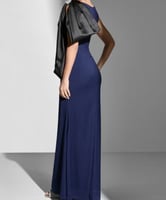 فستان بفيونكه عالكتف من نمشي للنساء size-XL