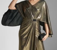 فستان بطبقة لف للنساء من نمشي size-L