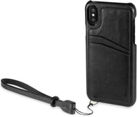 حافظة حماية لهاتف ايفون اكس من كوالا - اسود، جلد ص...