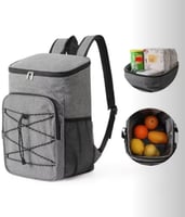 حقيبة ظهر معزولة للتبريد من WDA، رمادية