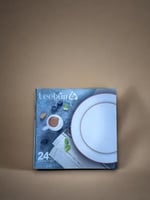 طقم أطباق العشاء ليبيا 24 قطعة زجاجية H-3929 ،من W...