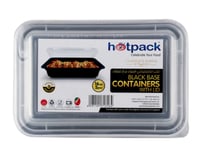 حاوية مستطيلة بقاعدة سوداء بغطاء 5 قطع