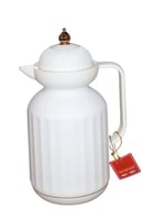 WDA إبريق قهوة حراري معزول سعة 1 لتر بغطاء مزخرف