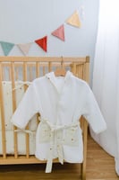 رداء استحمام من قماش عضوي مزين بنمط قصاصات ملونة م...