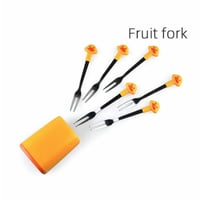 مجموعة سلطة الفاكهة مكونة من 6 شوكات حيوانات لطيفة...