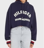 هودي بتداخل جرافيك للنساء من تومي هيلفيغر size-L