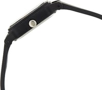 ساعة انالوج بمينا اسود وسوار راتنج للنساء من كاسيو...