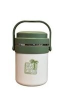 WDA علبة غداء حرارية من الفولاذ المقاوم للصدأ بمقب...