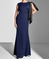 فستان بفيونكه عالكتف من نمشي للنساء size-XL