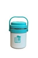 WDA علبة غداء حرارية من الفولاذ المقاوم للصدأ بمقب...