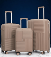 مجموعة حقائب سفر بعجلات أنيقة من البولي بروبيلين ل...