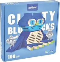 مكعبات بناء خشبية للاطفال من 100 قطعة، رائعة من مي...