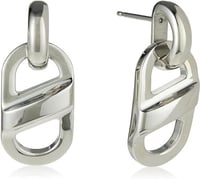 اقراط متدلية ومتدلية من الستانلس ستيل للنساء من مج...