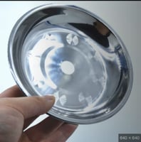 قرص وعاء خلط اللون الفضي من الفولاذ المقاوم للصدأ...