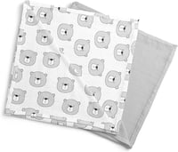 قماط من قطن الموسلين العضوي، بمقاس 120 × 120 (مجمو...