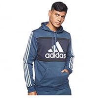 سترة بغطاء راس ايسنشالز سي بي للرجال من اديداس Siz...