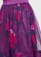 تنورة مكشكشة بطبعة زهور للنساء من فيمي9 size-S