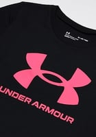 تي شيرت رياضي باكمام قصيرة ورسومات جرافيك للفتيات...