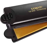 مكواة فرد الشعر من السيراميك من كونير، بلون اسود C...