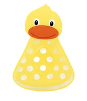 حقيبة تخزين ألعاب في الحمام بتصميم بطة من بيوينتي