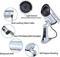 كاميرا مراقبة مزيفة مع ضوء وامض من ديكديل، للاستخد...