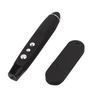 قلم مؤشر لاسلكي وليزري أسود