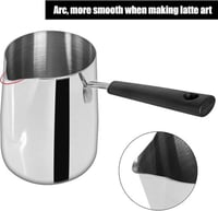 إبريق رغوة الحليب 1000 مل من الفولاذ المقاوم للصدأ...