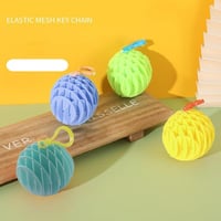 سلسلة مفاتيح كرات فيدجيت بتصميم دودة بطباعة ثلاثية...