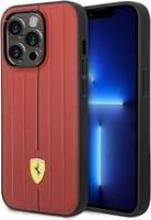 حافظة حماية جلدية بخطوط منقوشة وشعار درع اصفر لجوا...