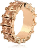 خاتم جواريري للنساء من الدو ذهبي بني من 3 اشكال