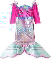 زي باربي بتصميم ميرميد والوان رينبو للبنات من امسك...