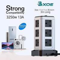 وصلة مشترك سلك كهرباء USB بطول 3 متر لمقابس الكهرب...